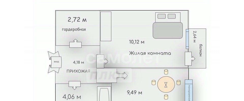 квартира г Санкт-Петербург метро Рыбацкое Усть-Славянка пр-кт Советский фото 2