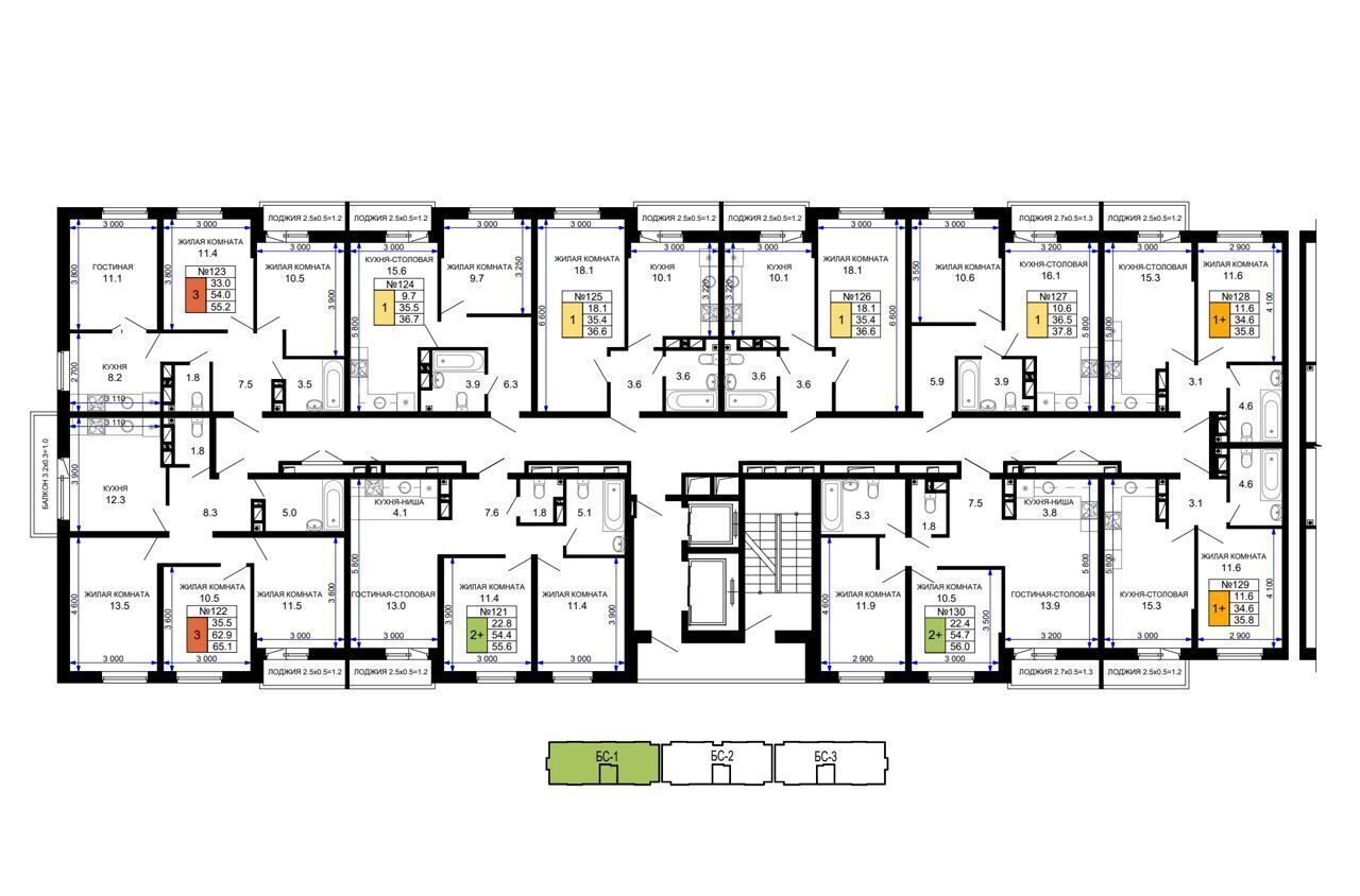 квартира г Краснодар р-н Прикубанский ул им. лётчика Позднякова 2 корп. 15 фото 14