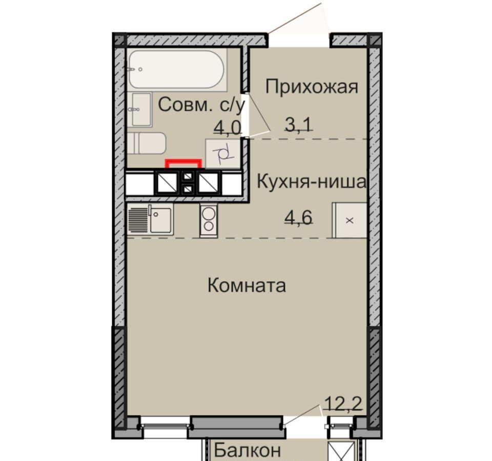 квартира г Ижевск р-н Ленинский ул Олега Кошевого ЖК «НЕО» фото 1