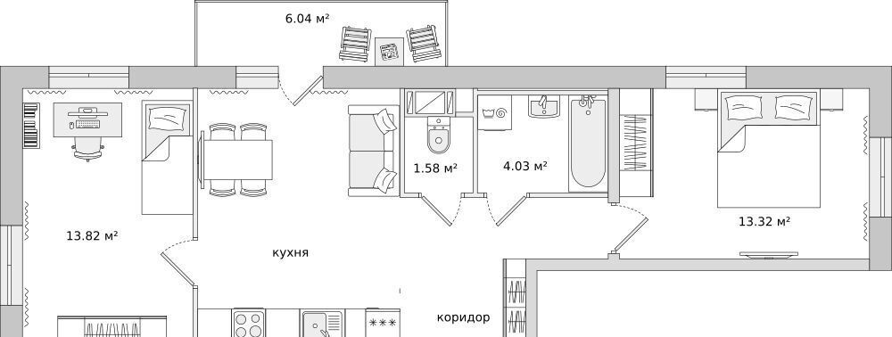 квартира р-н Всеволожский п Бугры ул Тихая 7к/3 Девяткино фото 1