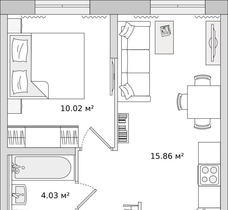 квартира р-н Всеволожский п Бугры ул Тихая 7к/3 Девяткино фото 1