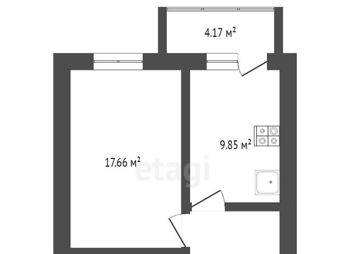 квартира г Тюмень р-н Калининский ул Московский тракт 83к/1 фото 15