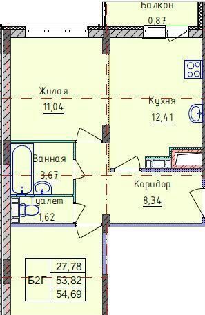 квартира г Ярославль р-н Дзержинский ул Брагинская 18к/2 фото 1