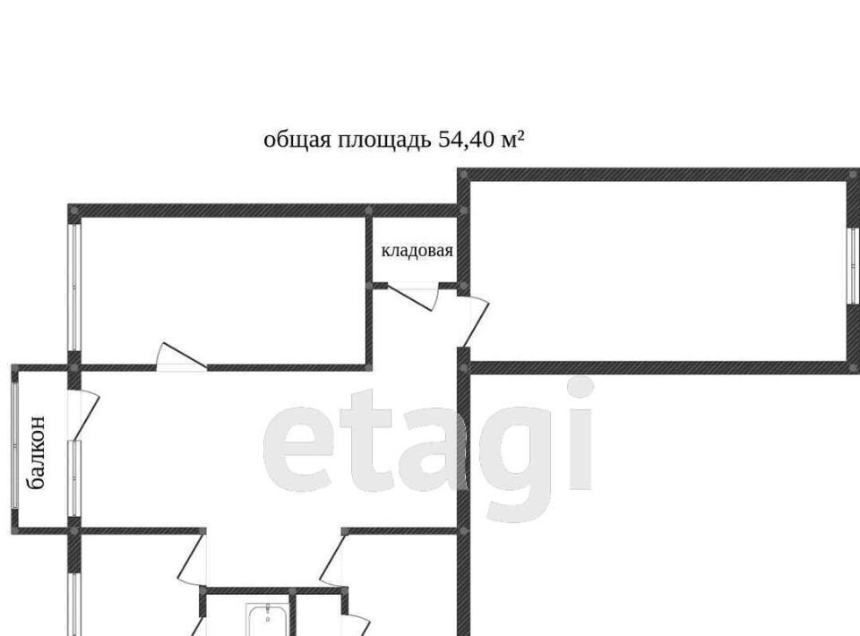 квартира г Кострома мкр Черноречье 30а фото 2