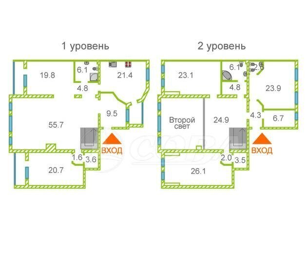 квартира г Тюмень ул Пржевальского 35к/5 фото 3