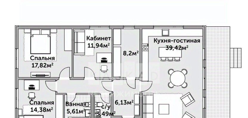 дом городской округ Раменский Ольховка Кантри Клаб кп, 85 фото 3