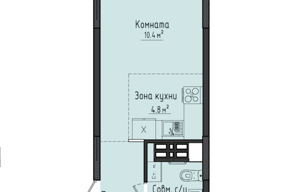 квартира Жилой комплекс Город оружейников, Завьяловский район, Первомайский фото 1