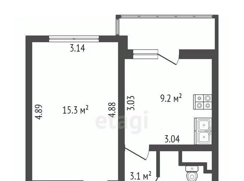 квартира г Санкт-Петербург метро Улица Дыбенко ул Дыбенко 6к/2 фото 2