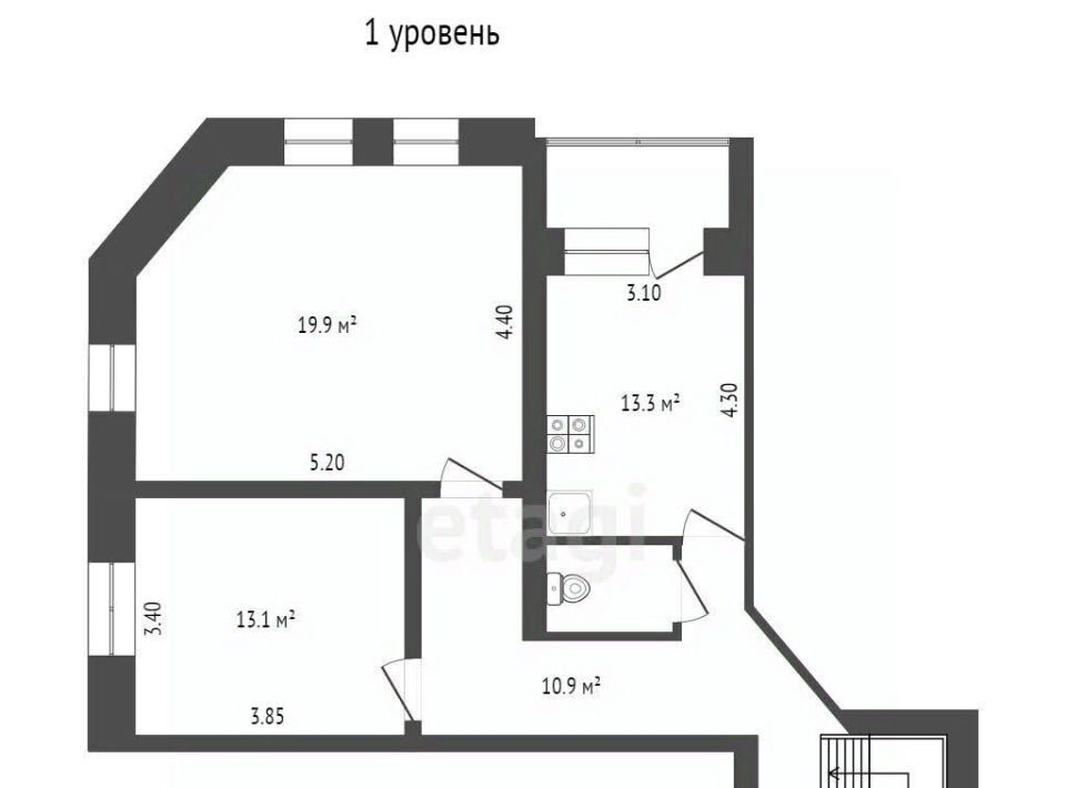 квартира г Калуга р-н Московский ул Воронина 11 фото 2