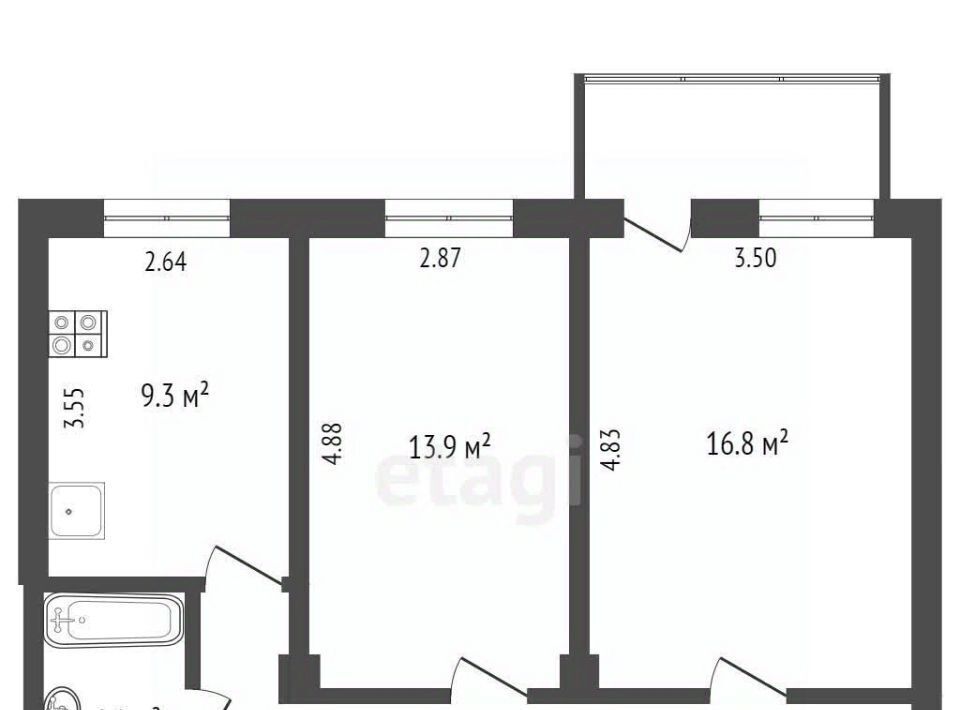 квартира г Омск р-н Центральный ул Ленина 33 фото 18