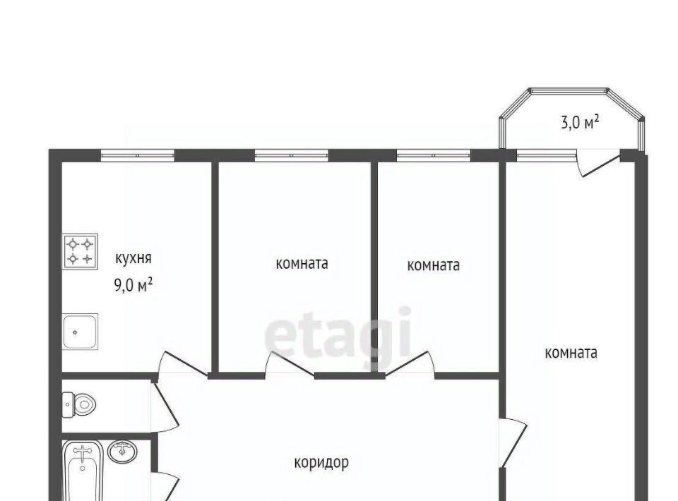 квартира г Екатеринбург Динамо ул Восточная 26а фото 20