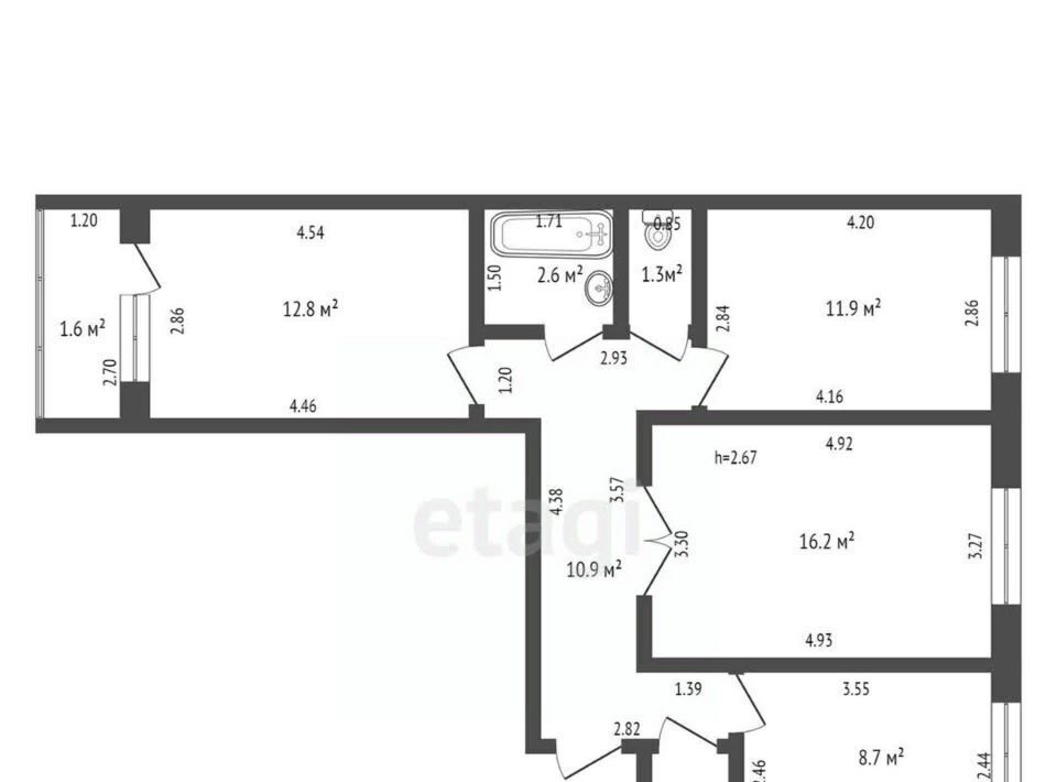 квартира г Стерлитамак ул Гоголя 105 фото 14