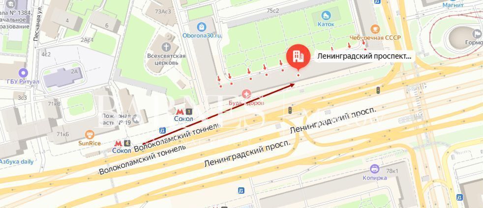 свободного назначения г Москва метро Сокол пр-кт Ленинградский 75к/1 фото 4