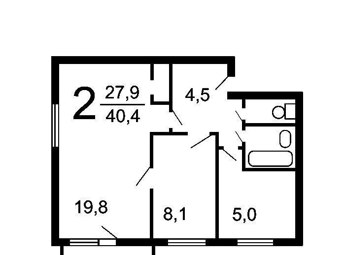 квартира г Москва метро Сетунь ул Горбунова 11к/4 фото 2