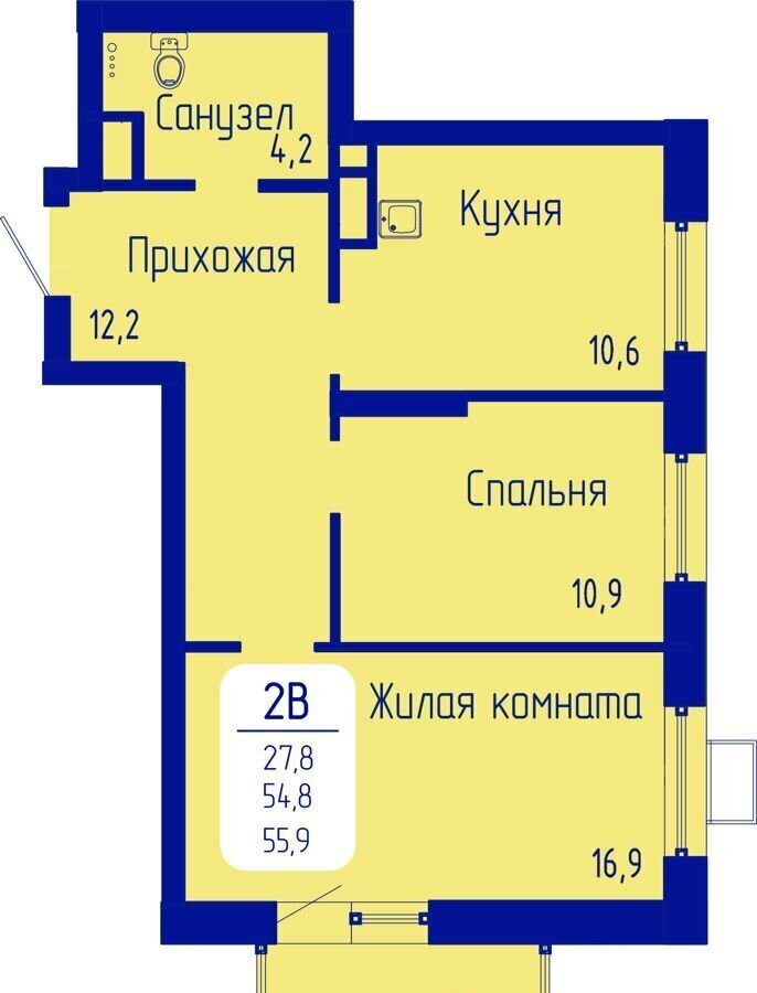 квартира г Красноярск р-н Октябрьский пр-кт Свободный корп. 1 фото 1