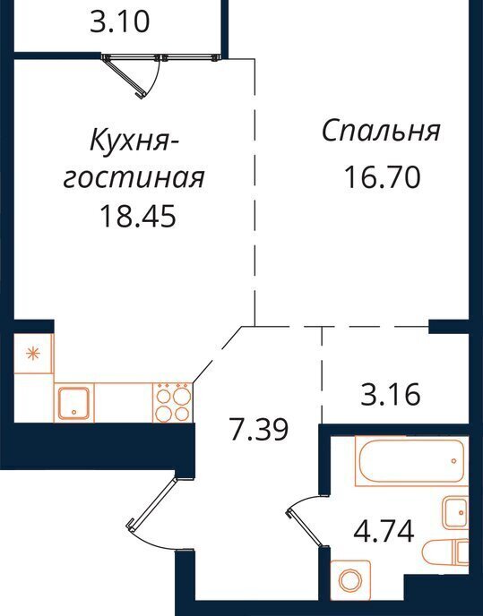 квартира г Иркутск р-н Октябрьский Нижняя Лисиха ЖК «Сибиряков» фото 1