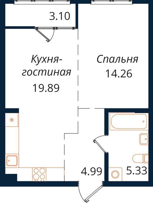 квартира г Иркутск р-н Октябрьский Нижняя Лисиха ЖК «Сибиряков» фото 1