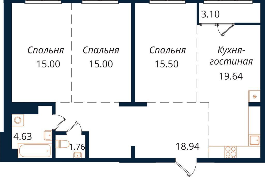 квартира г Иркутск р-н Октябрьский Нижняя Лисиха ЖК «Сибиряков» фото 1