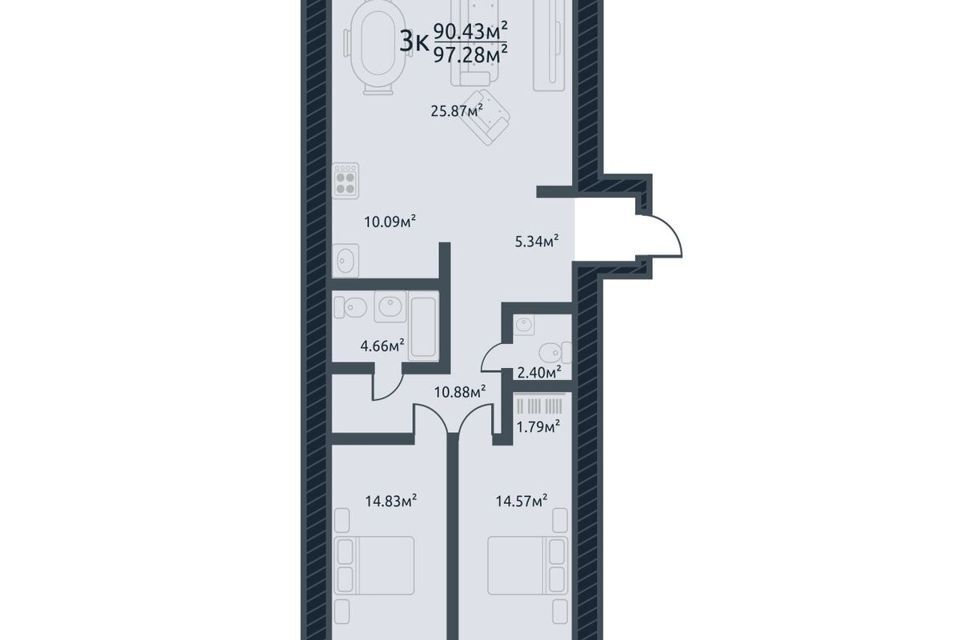 квартира г Томск ул Аркадия Иванова 21 Томский район фото 1