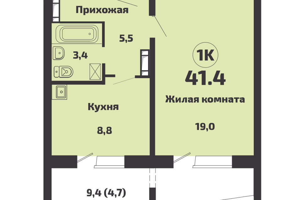 квартира р-н Новосибирский п Садовый Строящийся жилой дом фото 1