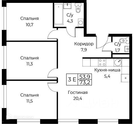 квартира г Москва ул Намёткина 10д Юго-Западный административный округ фото 1