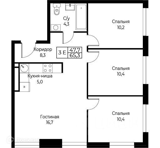 квартира г Москва ул Намёткина 10д Юго-Западный административный округ фото 1