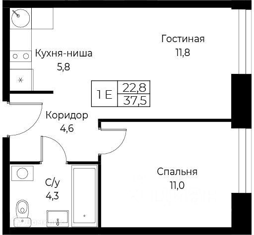 квартира г Москва ул Намёткина 10д Юго-Западный административный округ фото 1