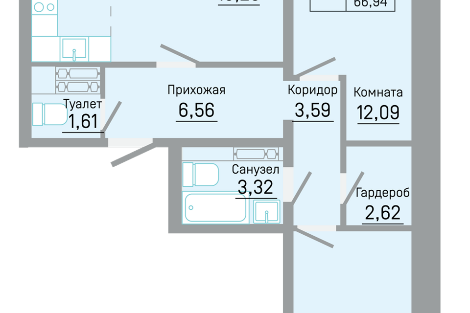 квартира г Пермь ул Автозаводская 5/1 Пермь городской округ фото 1