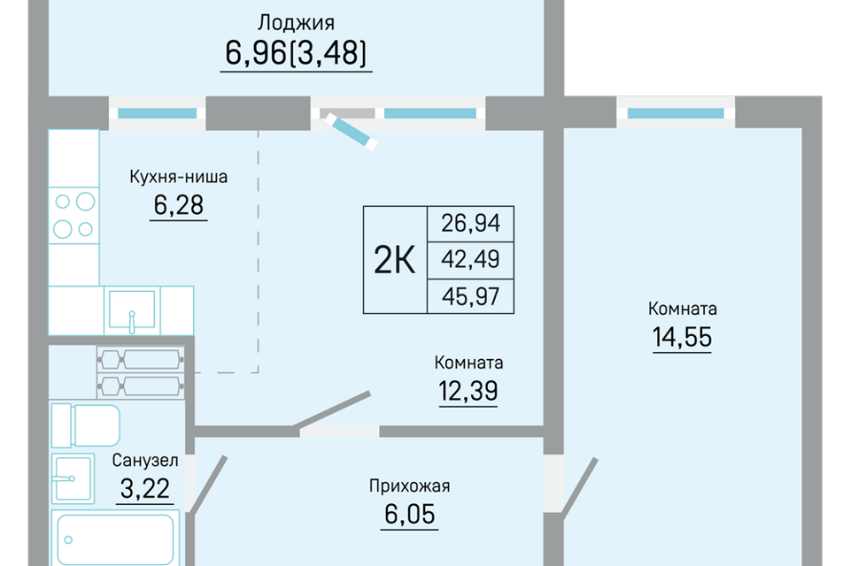 квартира г Пермь ул Автозаводская 5/1 Пермь городской округ фото 1