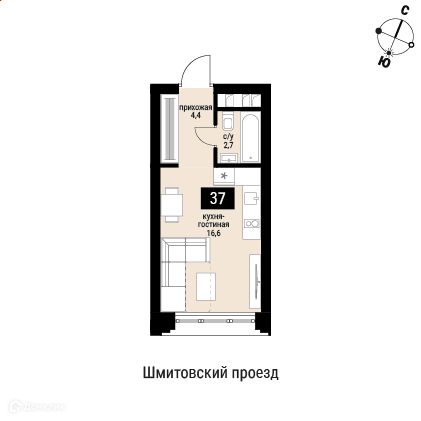 квартира г Москва проезд Шмитовский 40 Центральный административный округ фото 1