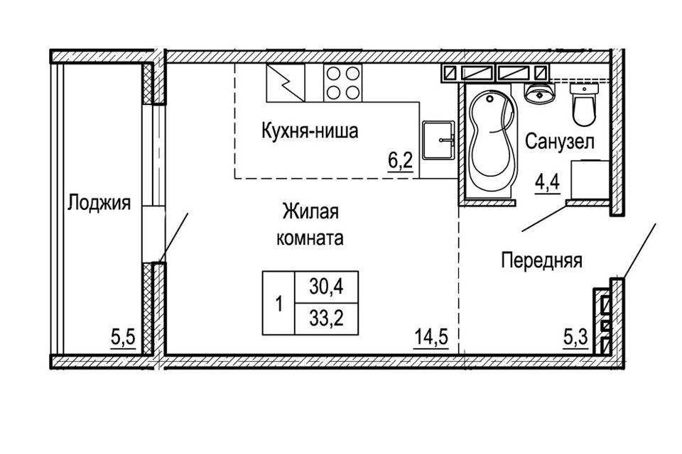 квартира г Владивосток ул Ладыгина Владивостокский городской округ, 15 ст 8 фото 1