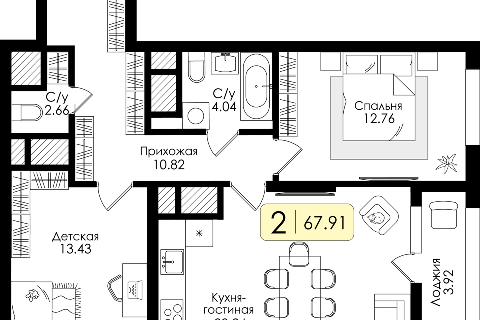 квартира г Тула проезд Торховский 4 Тула городской округ фото 1