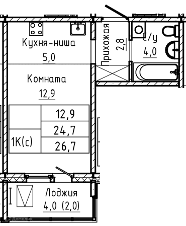 квартира г Барнаул Барнаул городской округ, Прайм, жилой комплекс фото 1