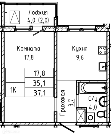 квартира г Барнаул Барнаул городской округ, Прайм, жилой комплекс фото 1