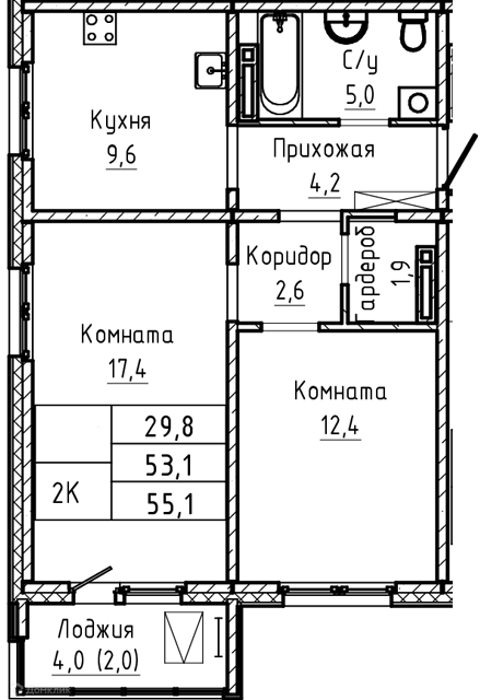 квартира г Барнаул Барнаул городской округ, Прайм, жилой комплекс фото 1