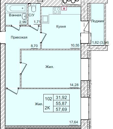 квартира г Калуга проезд 3-й Академический 10 городской округ Калуга фото 1