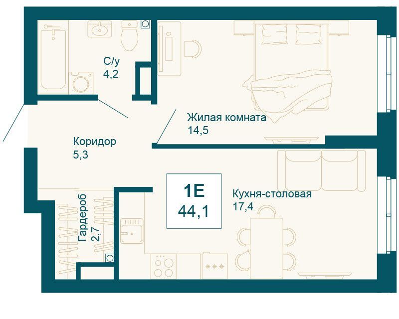 квартира г Екатеринбург ул 8 Марта 197г Екатеринбург городской округ фото 1