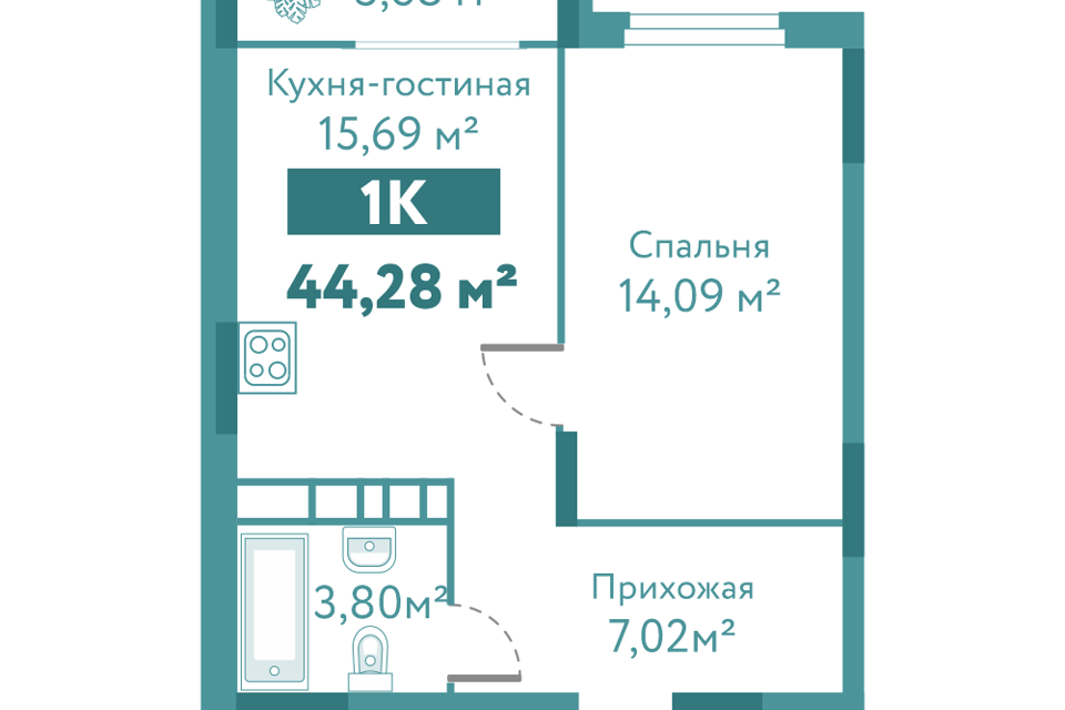 квартира г Тюмень ул Павла Никольского 4 Тюмень городской округ фото 1