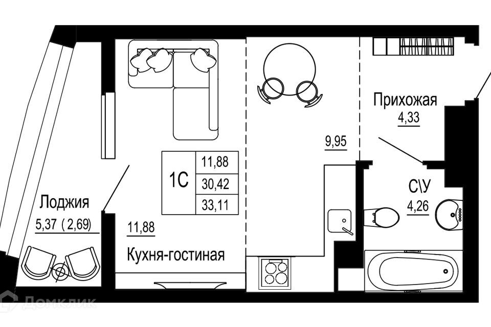 квартира г Ростов-на-Дону ул Привокзальная 3б Ростов-на-Дону городской округ фото 1