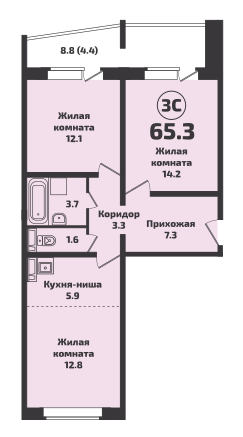 квартира р-н Новосибирский п Садовый Строящийся жилой дом фото 1