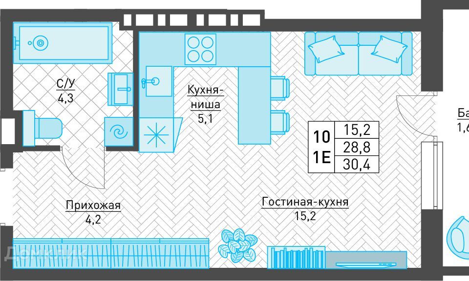 квартира г Пермь ул Архитектора Свиязева 48а Пермь городской округ фото 1