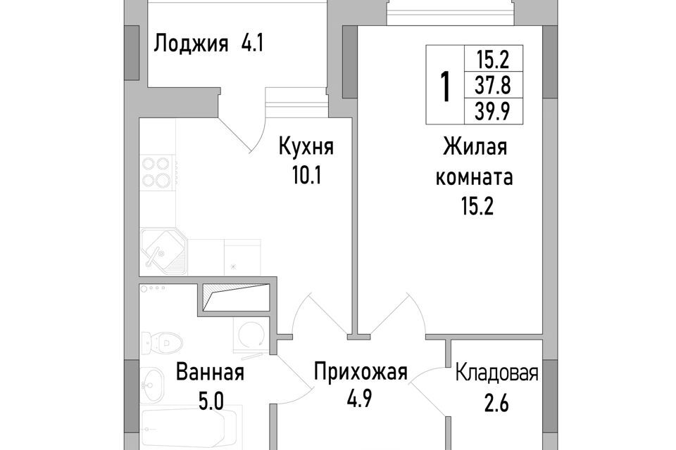 квартира г Липецк Строящийся жилой дом, городской округ Липецк фото 1