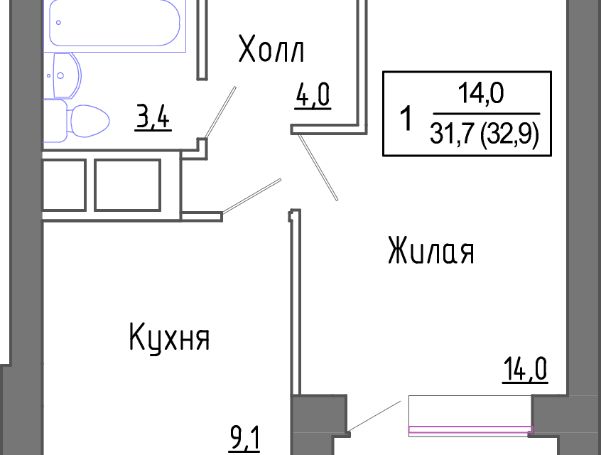 квартира городской округ Красногорск д Сабурово Жилой комплекс Новое Замитино фото 1