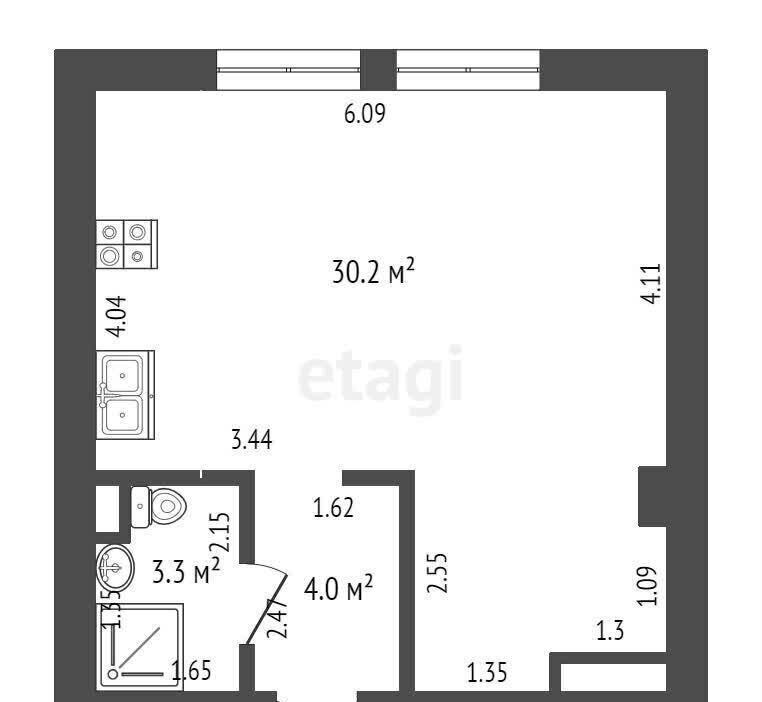 квартира г Москва метро Бабушкинская ш Ярославское 116к/2 фото 20