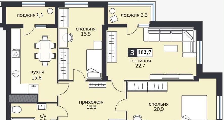 квартира г Ставрополь р-н Промышленный ул Ленина 423 фото 15