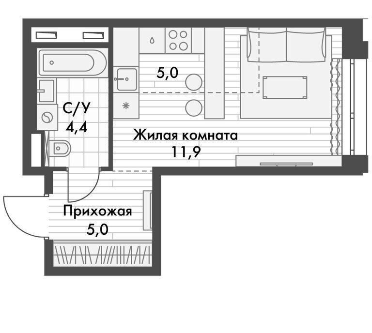 квартира г Владивосток ЖК «Философия» фото 1