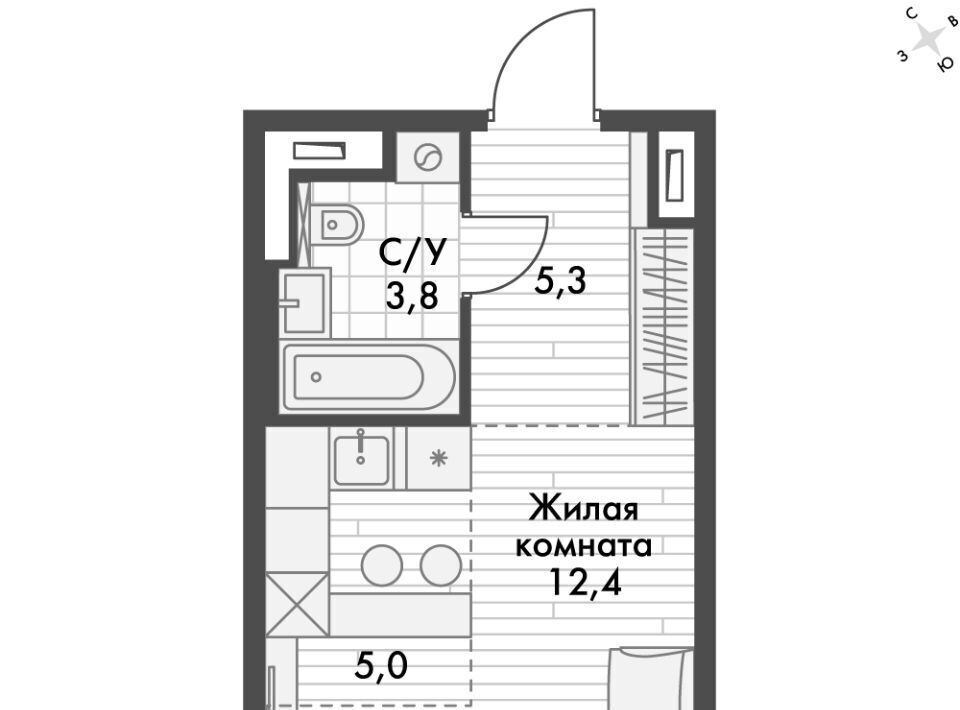 квартира г Владивосток р-н Ленинский ул Крылова 10 фото 1