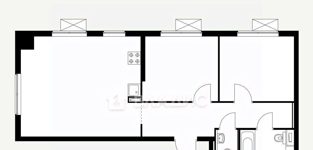 квартира г Москва метро Аминьевская Очаково Большая Очаковская 2 2/2 фото 2