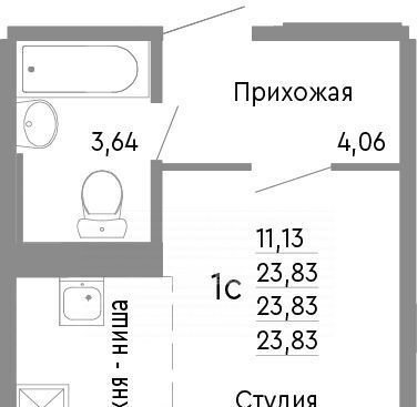 квартира г Челябинск р-н Советский ул Блюхера 125д фото 2