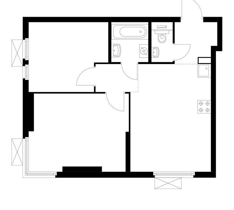 квартира г Москва метро Коломенская Второй Нагатинский к 1. 5 фото 1